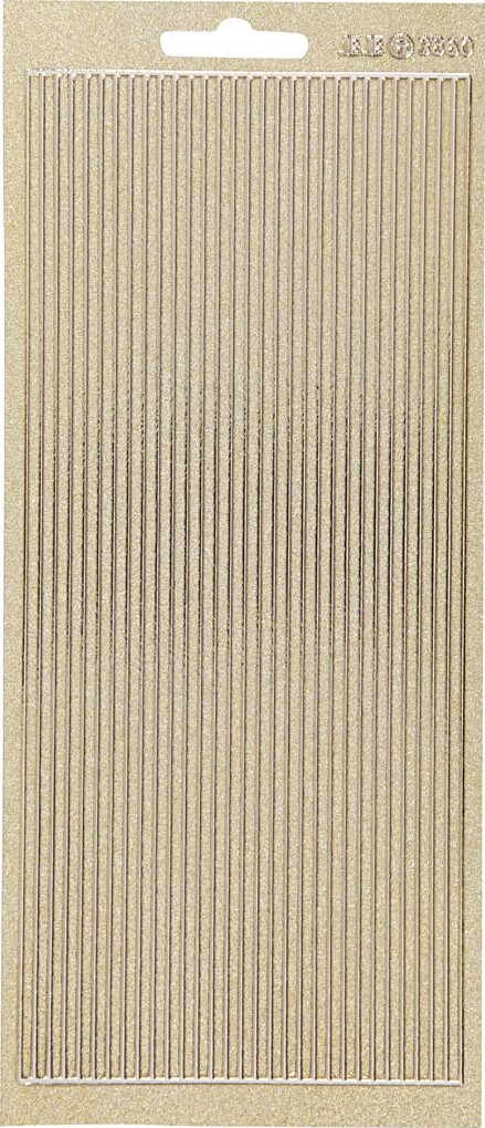 Klistermærker - Strimler Til Kanter - Guld billede