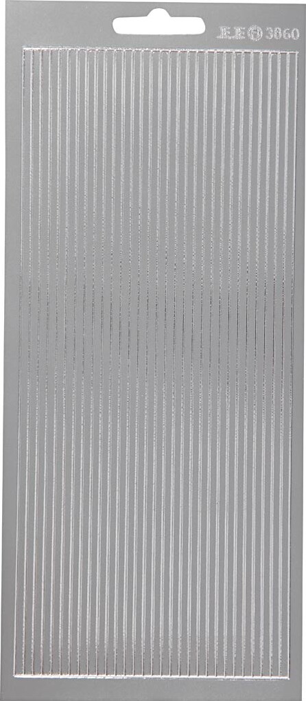 Klistermærker - Strimler Til Kanter - Sølv billede