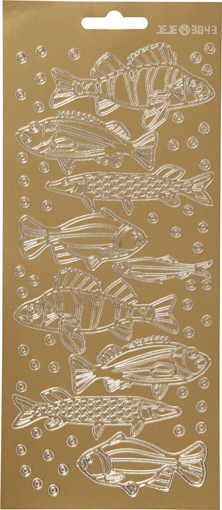 Klistermærker Fisk - Guld