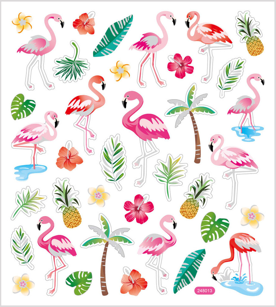 Klistermærker Til Børn - Flamingo