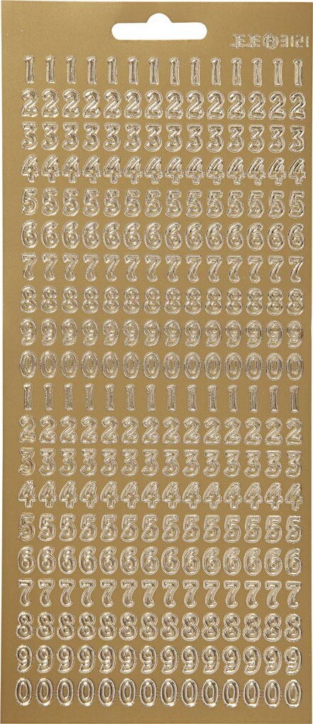 Tal Klistermærker - Guld billede