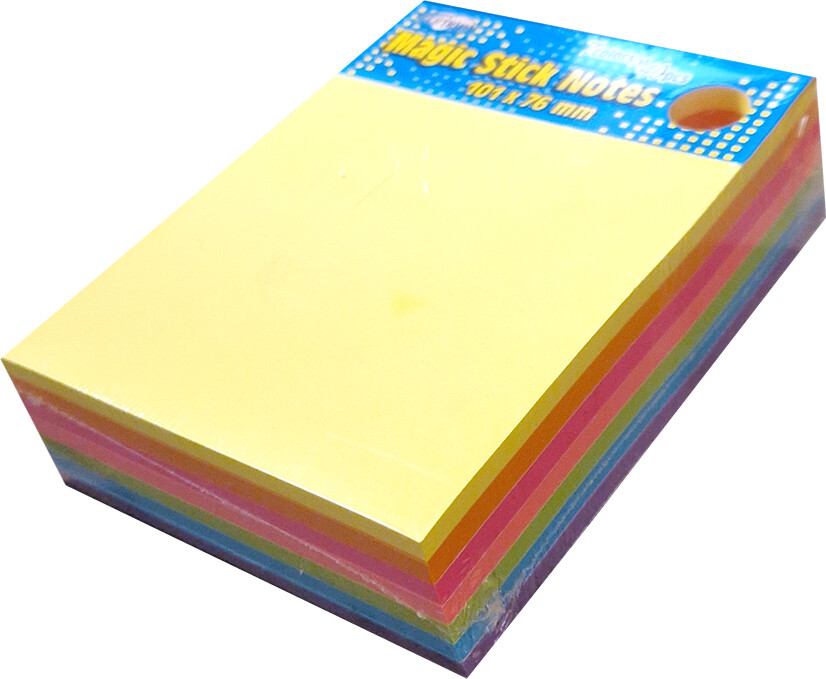 Sticknotes Magic 101 X 75 Mm - 7 Forskellige Neonfarver - Centrum