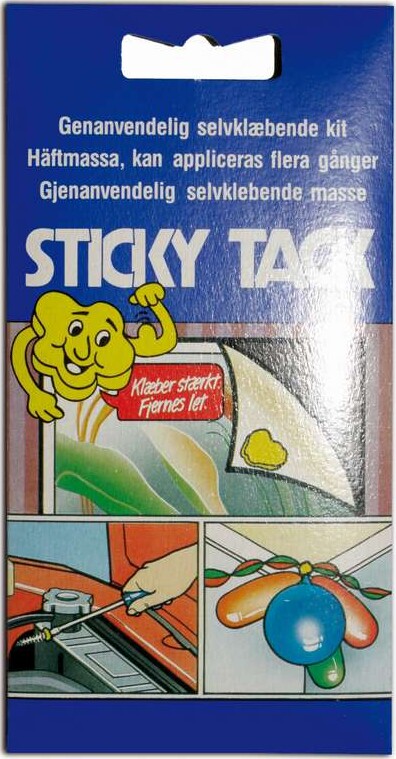 Elefantsnot - Sticky Tack Hæftemasse - 40g Gylden billede