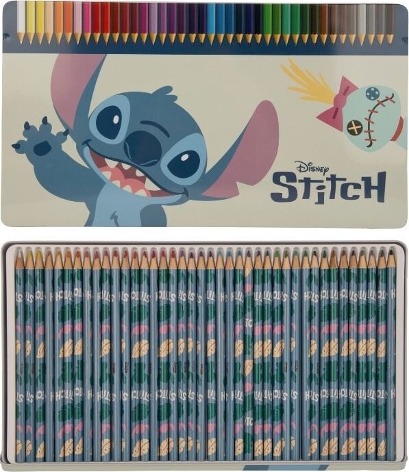 Stitch - Colour Pencil In Tin Box - 40 Pcs (1833038)