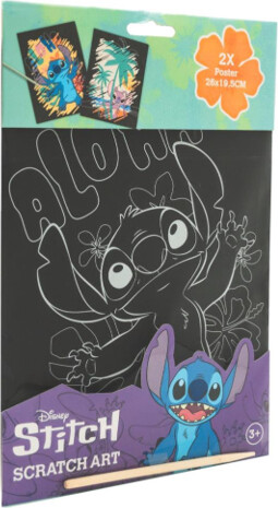 Stitch - Scratch Art Poster