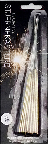 Stjernekastere Guld Og Sølv - 15 Stk