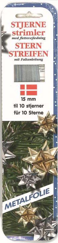 Stjernestrimler 15mm 40stk Sølv - 15040-61 billede