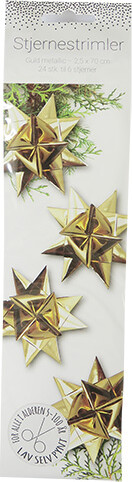 Stjernestrimler - Met Guld 2,5 X 70 Cm - 24