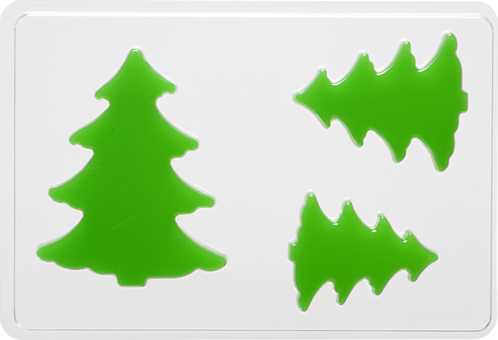 Støbeform - Grantræ - H 6+8+10 Cm - D 9 Mm - Str. 14,9x22 Cm - 1 Stk. billede