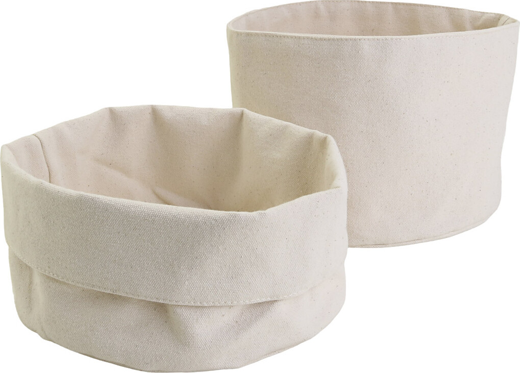 Stofkurve - H 14,5 Cm - ø 20 Cm - 385 G - Lys Natur - 10 Stk.