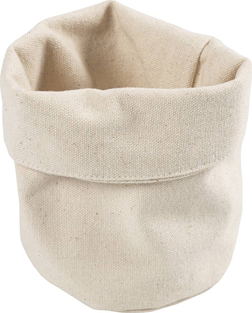 Stofkurve - H 14,5 Cm - ø 9 Cm - 385 G - Lys Natur - 2 Stk.