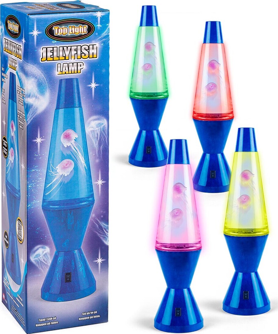Stor Lampe Med Jellyfish - 33,5 Cm Høj