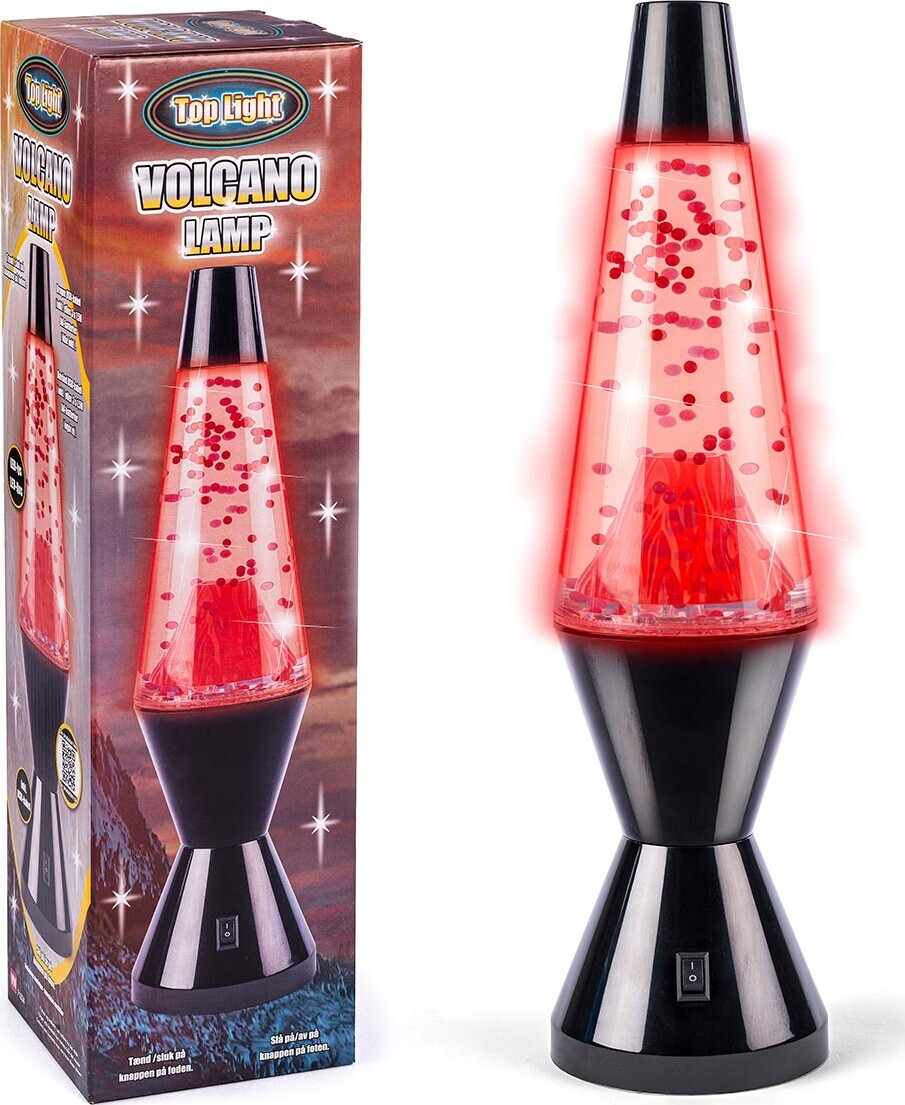 Stor Lampe Med Vulkan - 33,5 Cm Høj