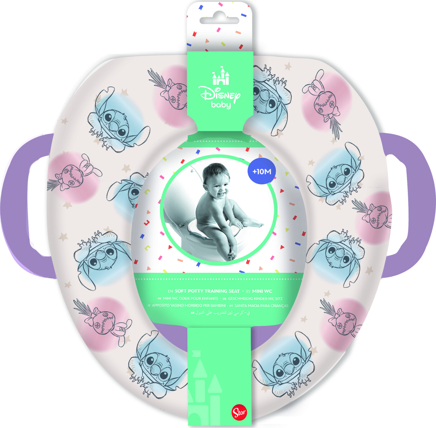Disney WC-reduktion til baby - toiletsæde med håndtag
