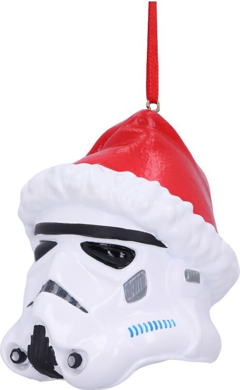 #3 - Star Wars Julepynt - Stormtrooper Med Nissehue - 8 Cm