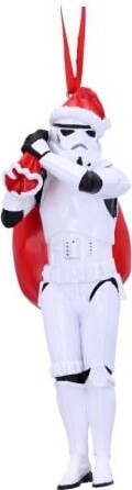 #3 - Star Wars Julepynt - Stormtrooper Med Julesæk - 13 Cm