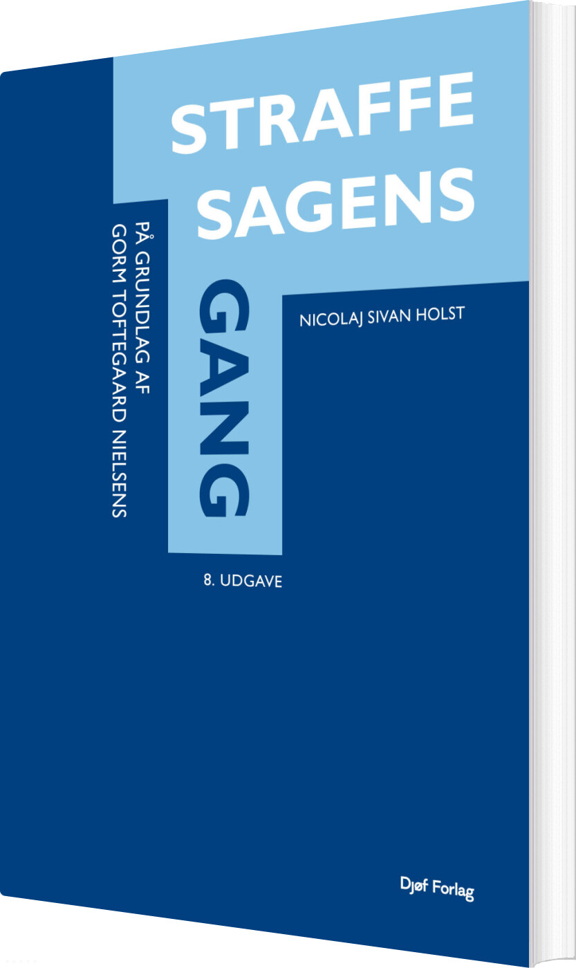 Straffesagens Gang - Gorm Toftegaard Nielsen - Bog