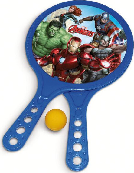 Strandtennis Med 2 Bat Og 1 Bold - Avengers - Assorteret