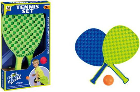 Strandtennis m/skumbold blå/grøn 35 cm +3 år