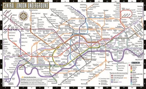 Michelin Kort - Streetwise London Underground Map - Laminated - English book