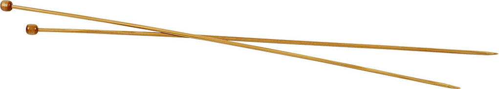 Se Strikkepinde Sæt - Bambus Træ - ø 3 Mm - L 35 Cm - 1 Par hos Gucca.dk