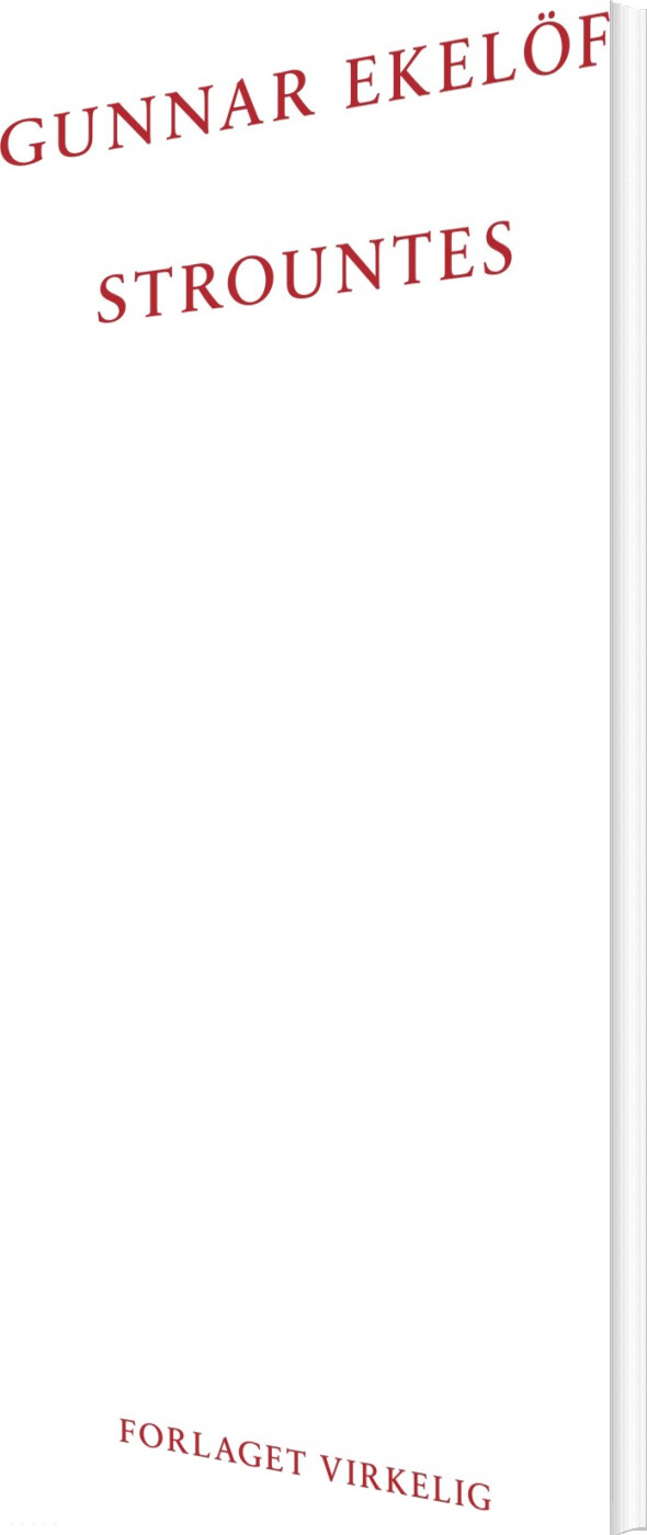 Strountes - Gunnar Ekelöf - Bog