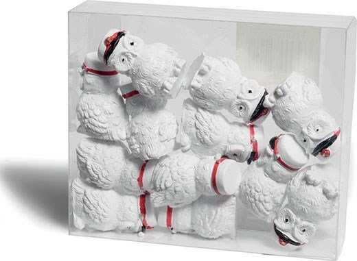 Studenter Ugler Med Rød Hue - 12 Små Stk