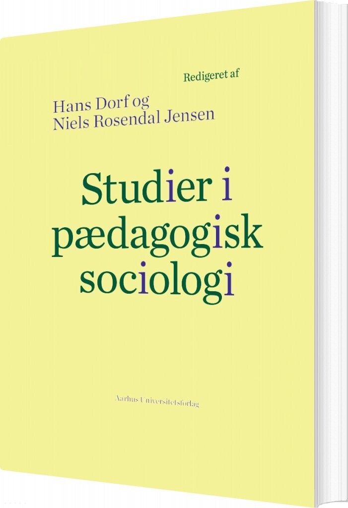 Billede af Studier I Pædagogisk Sociologi - Hans Dorf - Bog