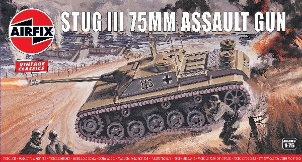 Airfix - Stug Iii 75mm Gun Byggesæt - Vintage Classics - A01306v