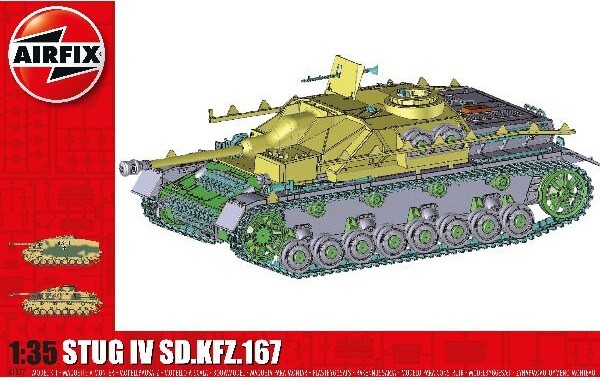 Airfix - Stug Iv Sd Kfz 167 Model Tank Byggesæt - 1:35 - A1377