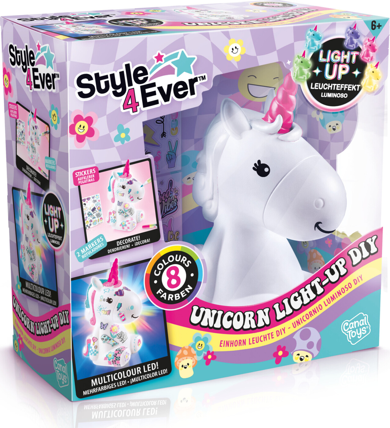 Style 4 Ever - Lysende Dyi Enhjørning