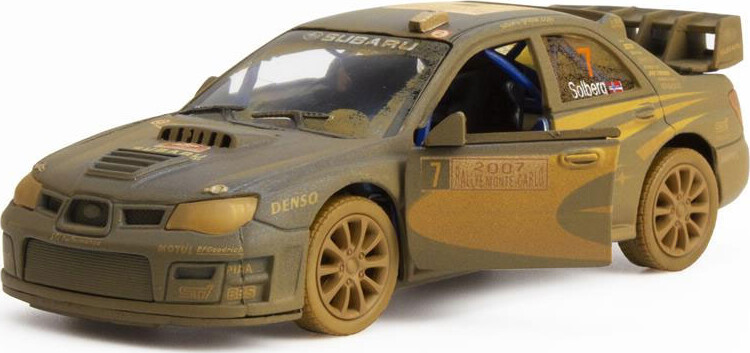 Subaru Impreza Wrc Rally Med Pull Back - Diecast Metal