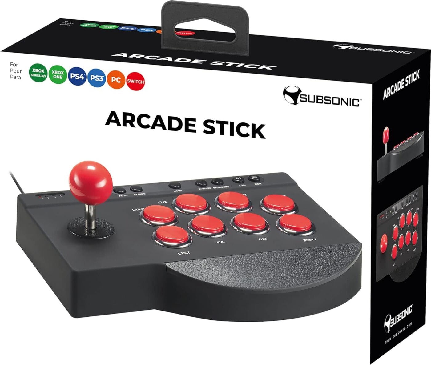 Subsonic Arcade Stick (ps4 /ps3 / Xbox / Pc / Switch)