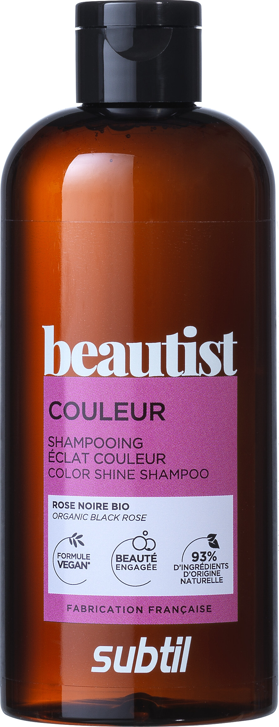 Se Subtil Beautist - Color Shine Shampoo - Organic Black Rose 300 Ml hos Gucca.dk