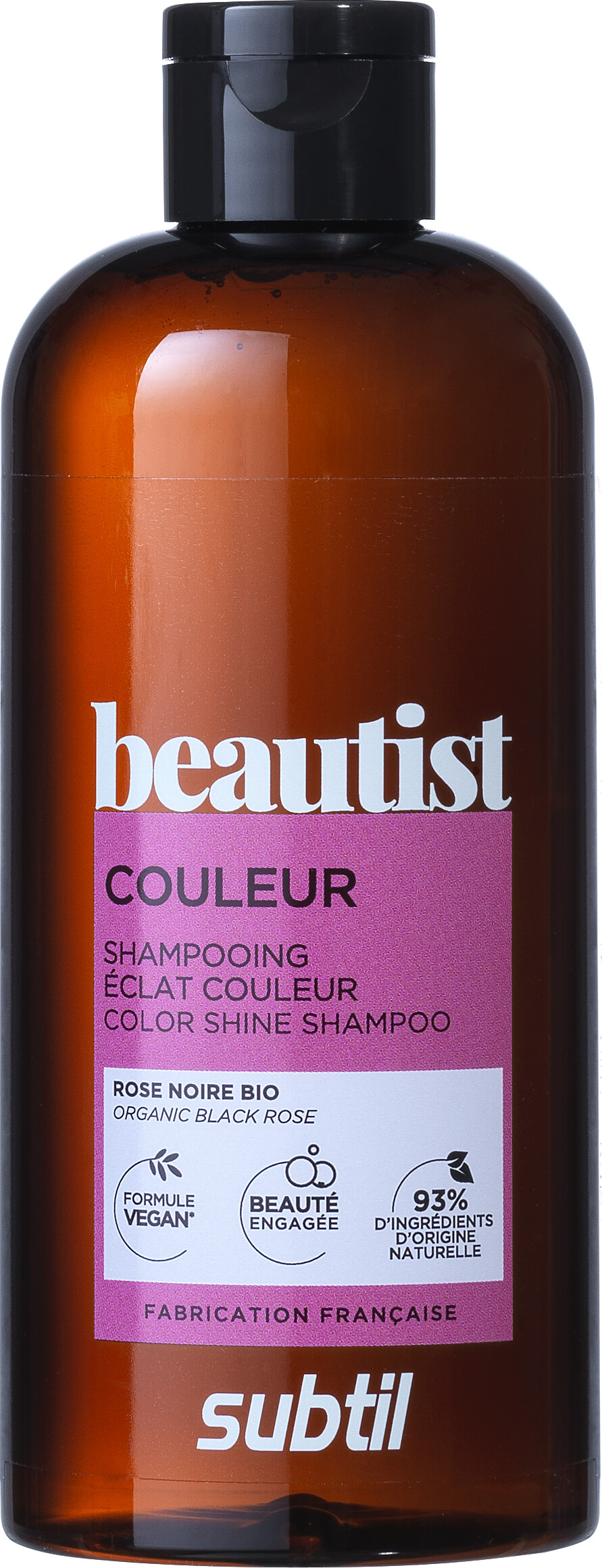 Subtil Beautist - Color Shine Shampoo - Organic Black Rose 300 Ml