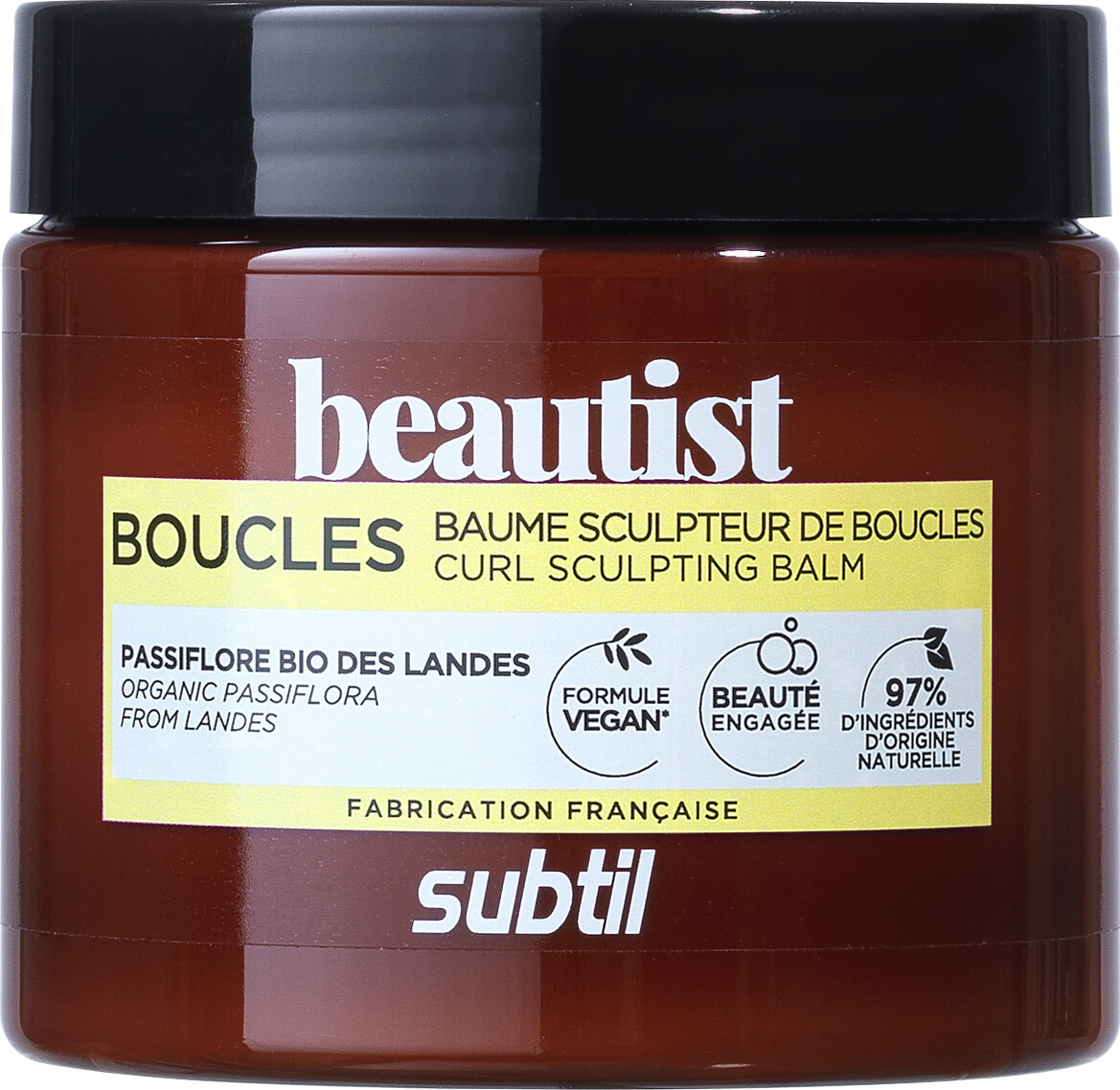 Subtil Beautist - Curl Sculpting Balm - Organic Passiflora 250 Ml