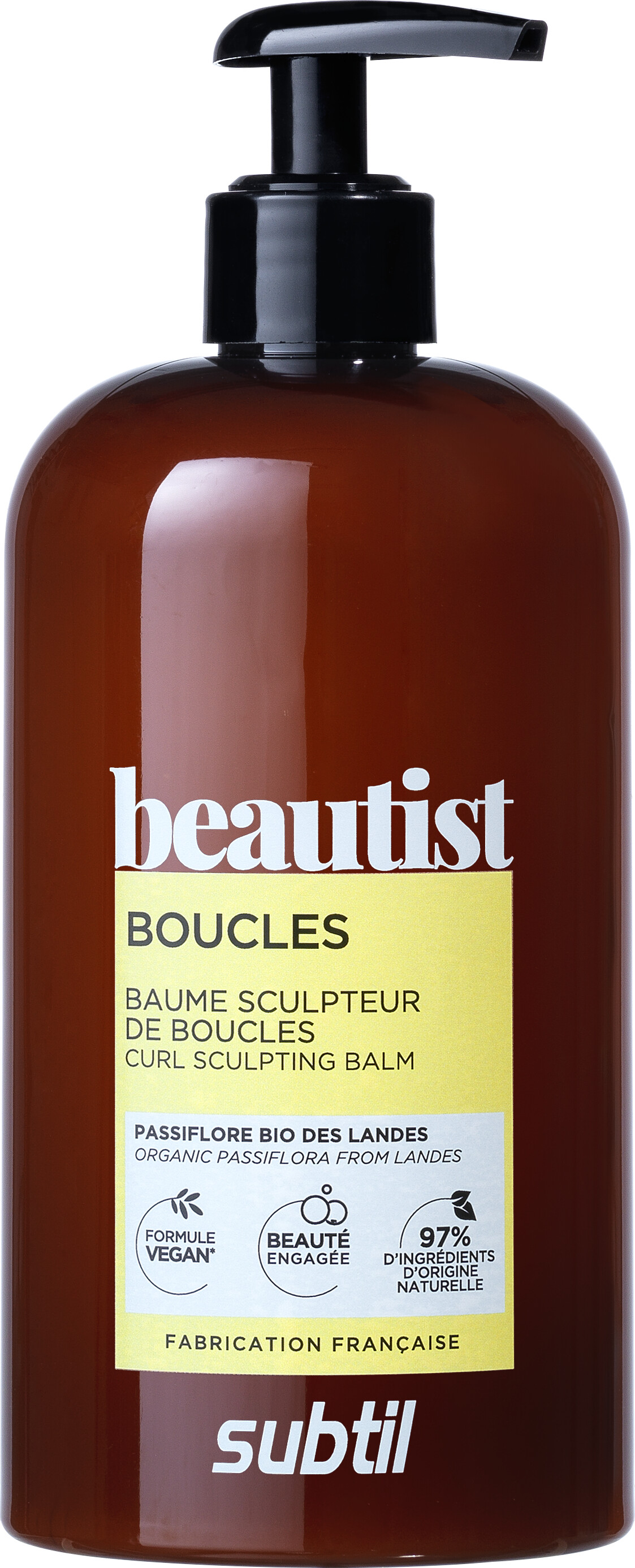 Beautist - Curl Sculpting Balm - Organic Passiflora 500 Ml | tilbud køb på Gucca.dk