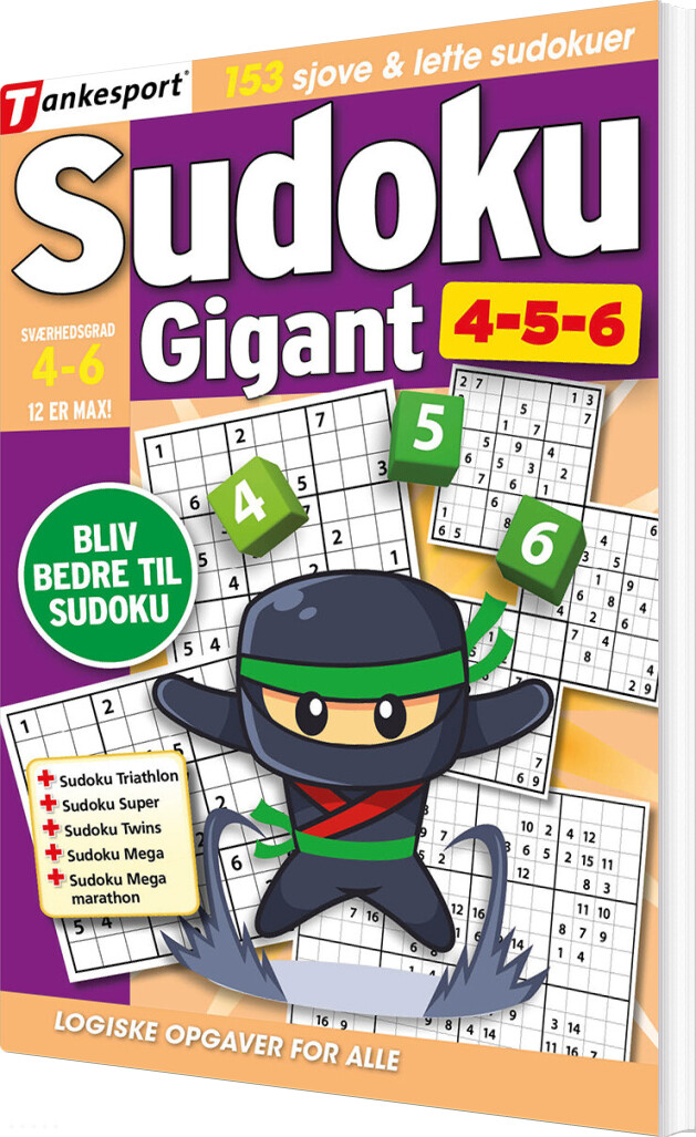 Sudoku Gigant 4,5,6 - Tankesport - Bog