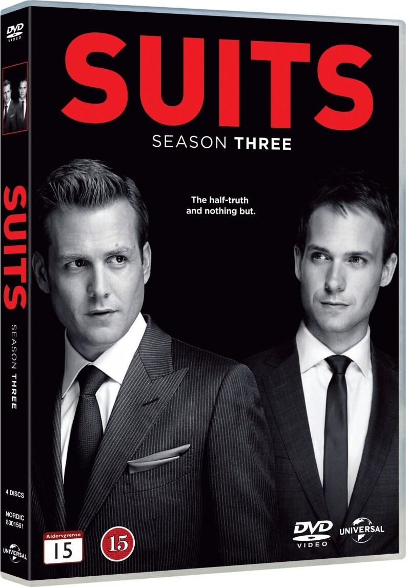 Suits - Sæson 3 - DVD - Tv-serie