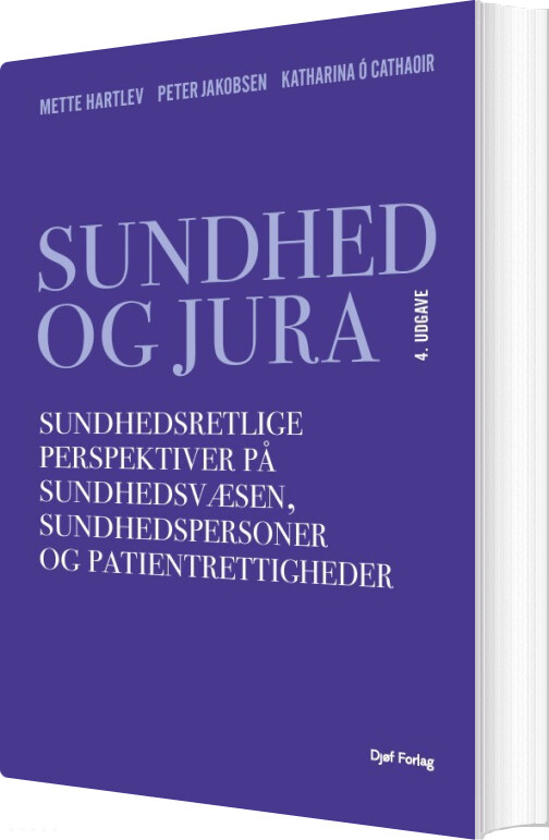 Sundhed Og Jura - Mette Hartlev - Bog