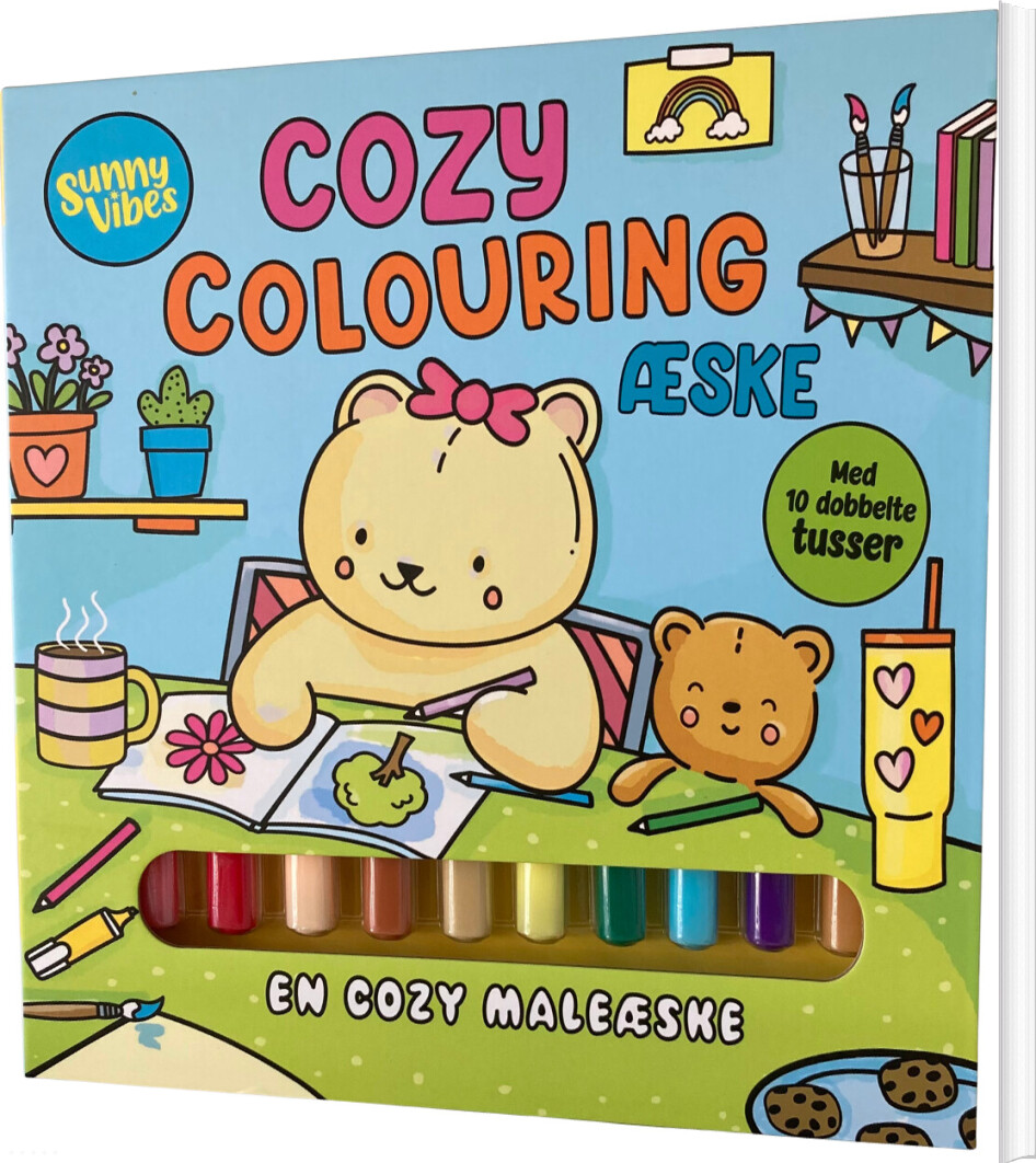 Sunny Vibes: Cozy Colouring æske - Bog