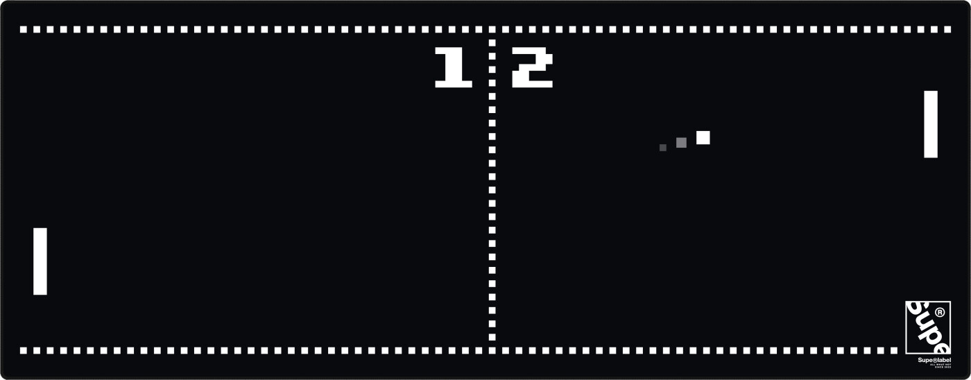 Supe Deskmat Pong musmatta, 92 x 36 cm