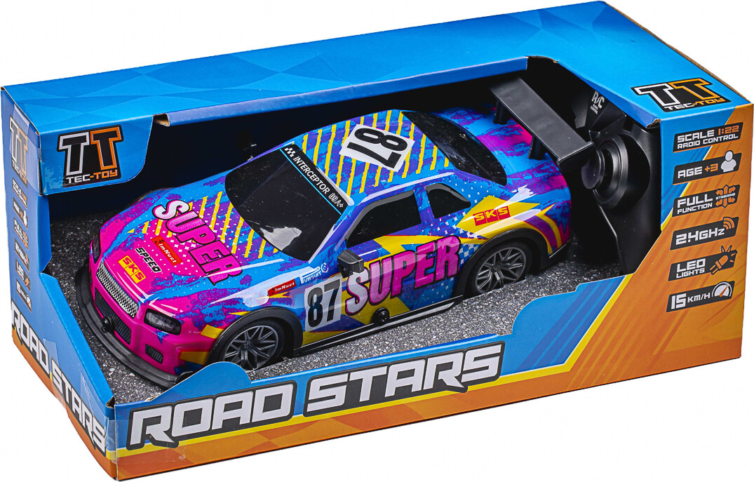 Super 87 W/light R/c 1:22, 2,4ghz, Multi - Tec-toy