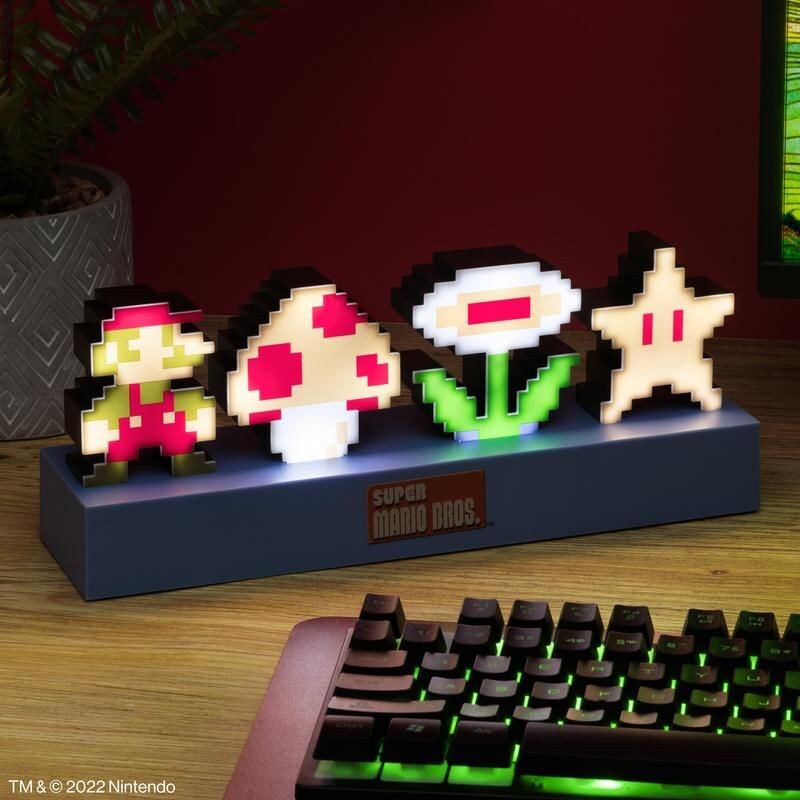 Billede af Super Mario 3d Lampe - Ikoner - 30 Cm