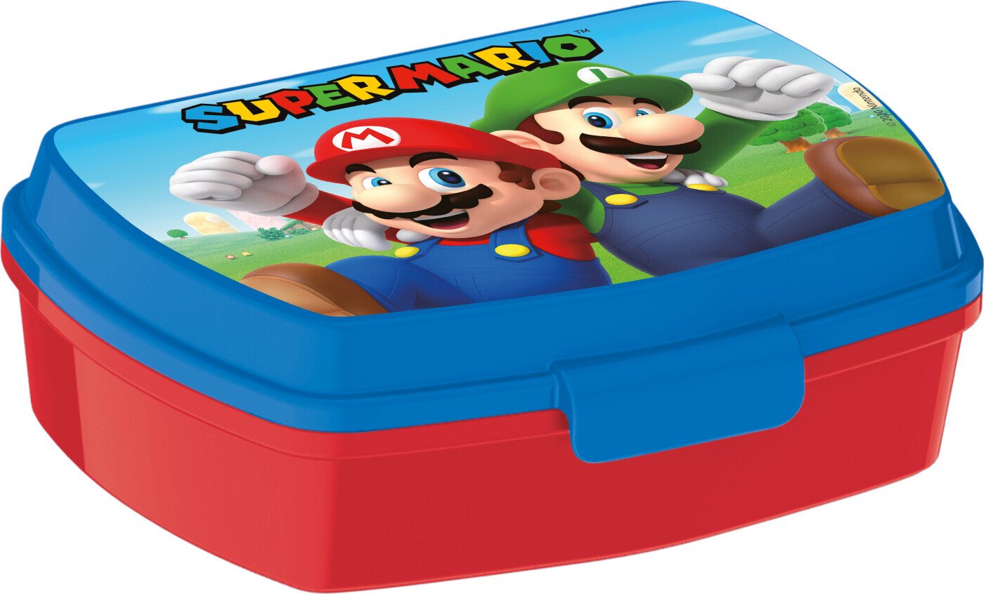 Super Mario - Madkasse Til Brn - Rd Bl