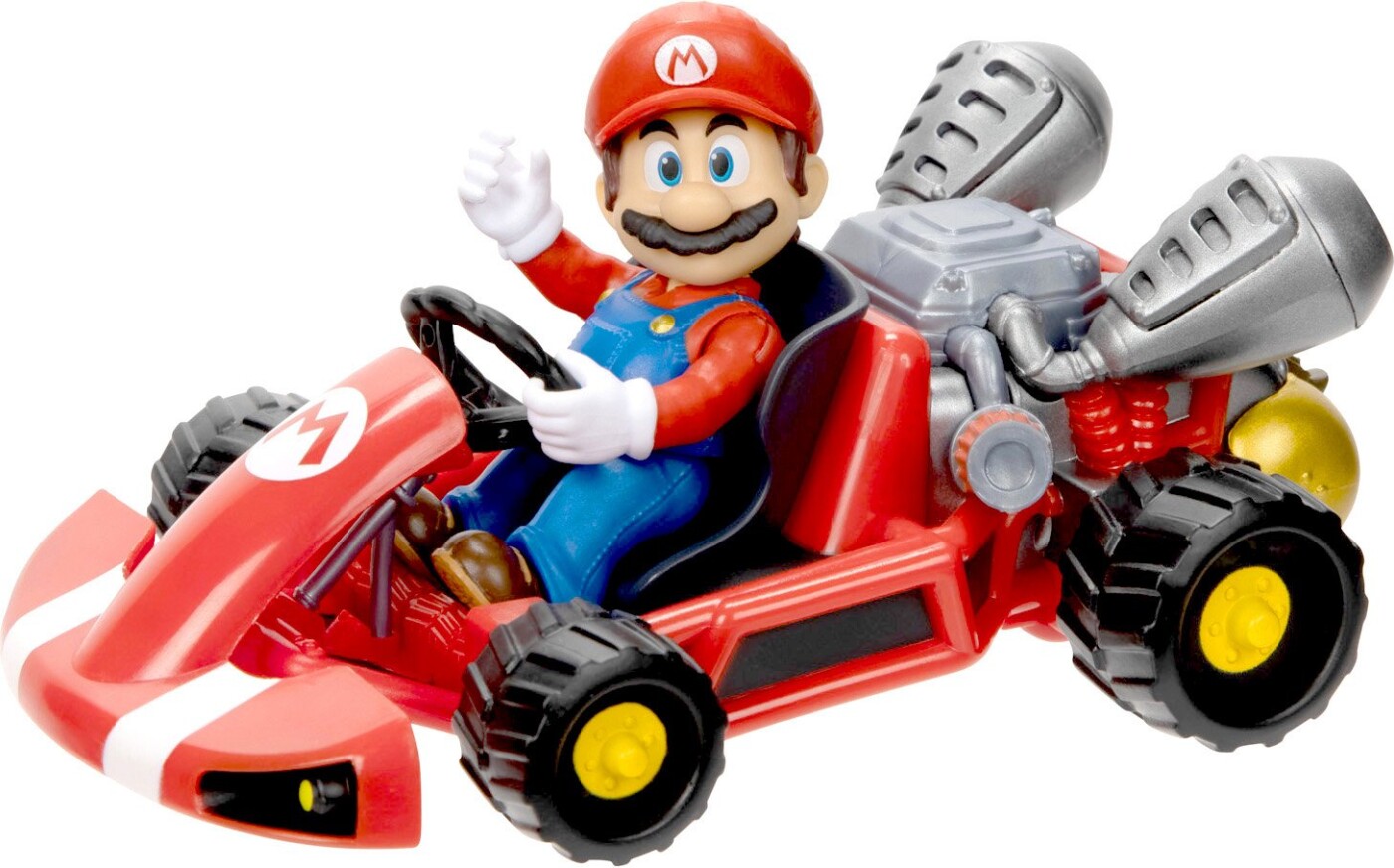 Se Mario Figur Med Racerbil - Super Mario - 6 Cm hos Gucca.dk