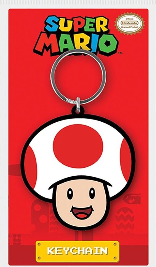 Super Mario (toad) Pvc Keychain