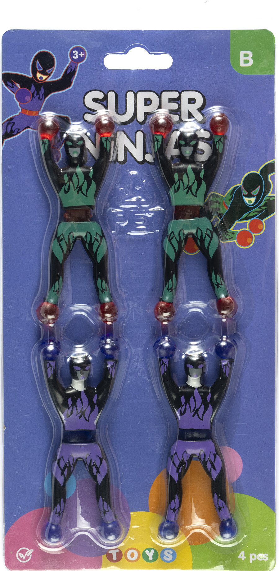 Super Ninja Figurer - 4 Stk. - Toys