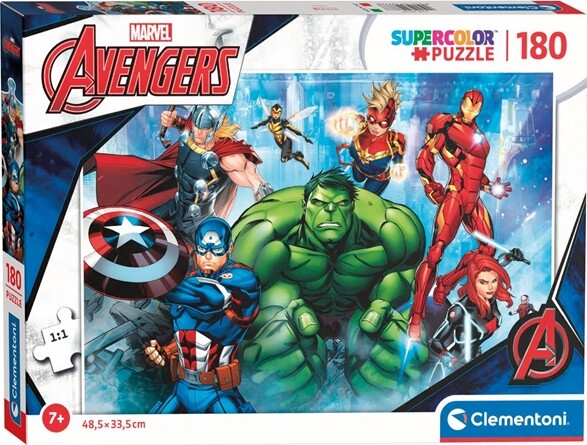 Billede af Marvel Puslespil - Avengers - Super Color - Clementoni - 180 Brikker hos Gucca.dk