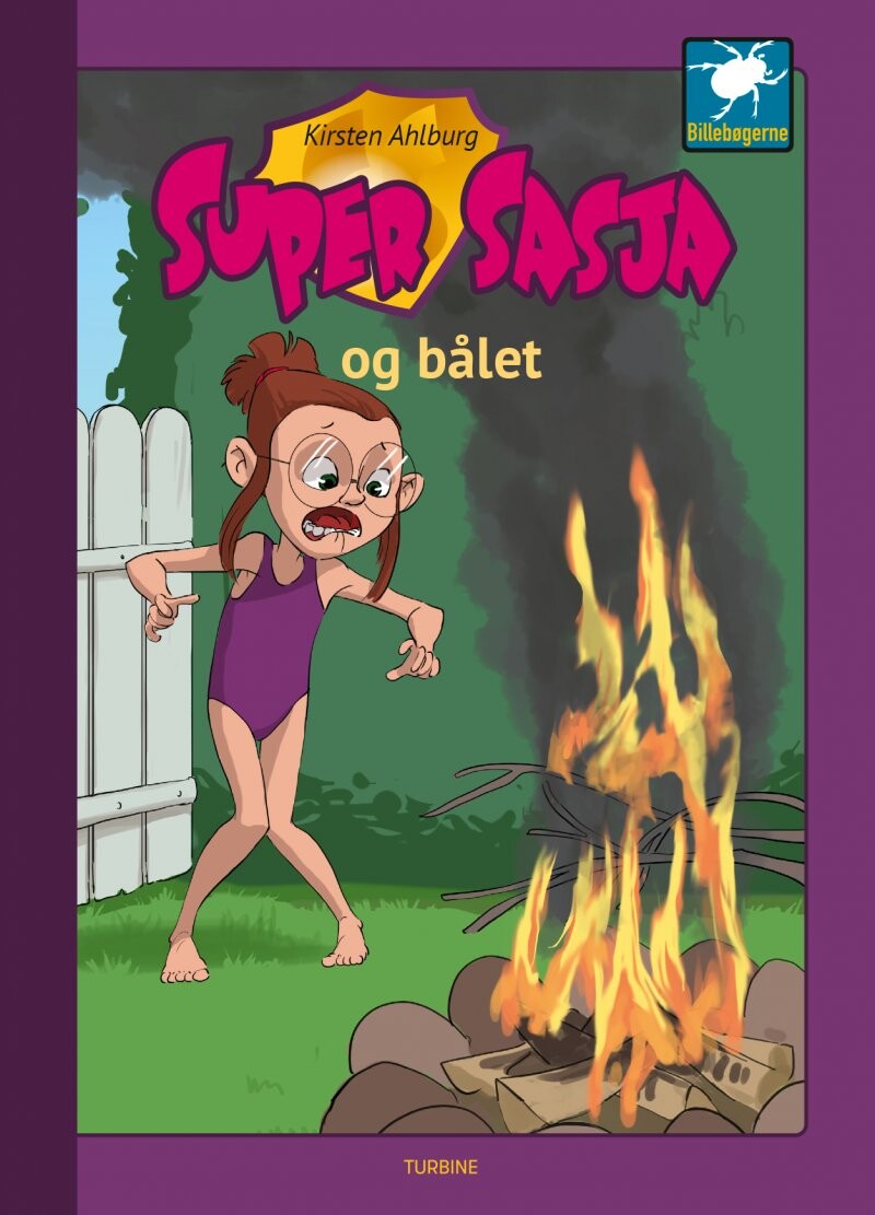 Billede af Super Sasja Og Bålet - Kirsten Ahlburg - Bog